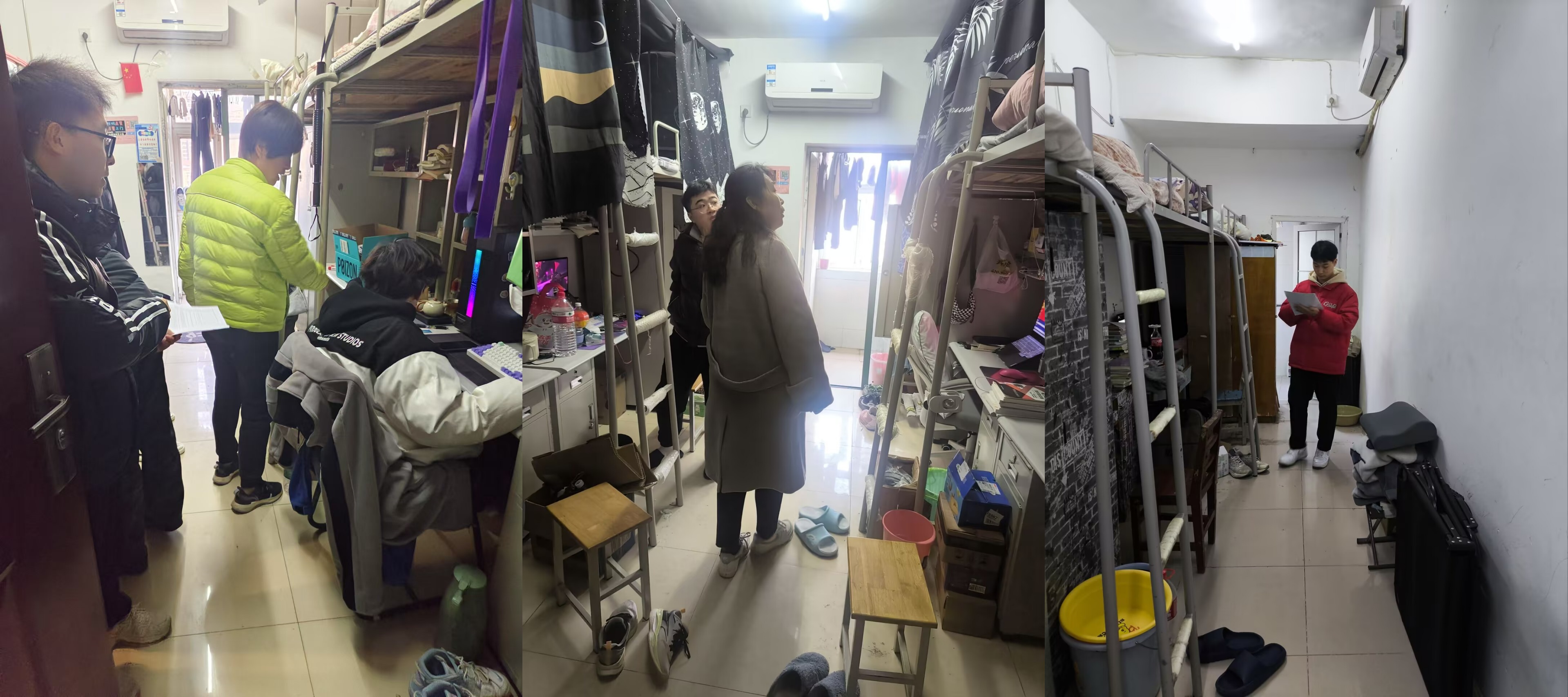 我校开展2024年冬季学生宿舍安全卫生大检查