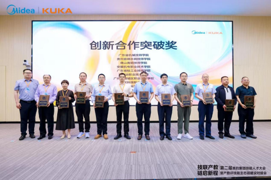 产教协同 智领未来——世界杯官网获美的集团第二届技能人才大会创新合作突破奖